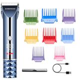 BarberBoss Tondeuse voor heren, draadloze baardtrimmer voor mannen, verstelbaar mes en complete verzorgingsset voor mannen, Turbo Speed oplaadbare tondeuse voor heren