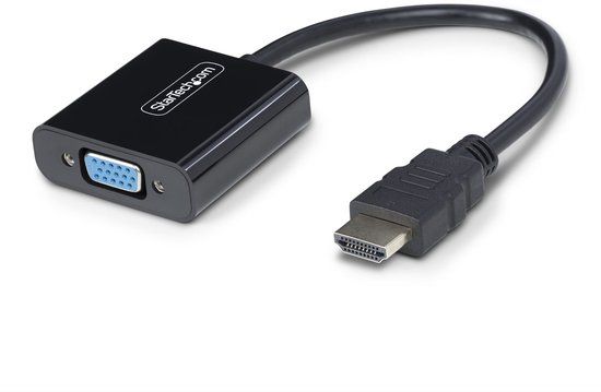 StarTech.com HDMI naar VGA Adapter/Converter, Actieve Video Converter voor Laptop/Desktop, 1920x1080 (1080p), HDMI Bron naar VGA Monitor/Display/Projector