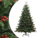 Prolenta Maison Exclusive Kunstkerstboom, inklapbaar, met kegeltjes en bessen, 180 cm