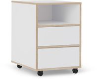 Vicco Rolcontainer Tetrix, Wit, 42 x 55 cm met legplanken en 2 laden