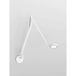 Rotaliana Applique murale String W2, DTW, mat/noir/blanc