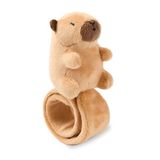 TRENDHAUS 968616 - Capybara Love Snap-armband, ca. 30 x 8 cm, snap-armband met pluche capybara