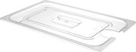 HENDI Deksel voor GN containers – uitsparing sous vide stick – transparant – 530x325 mm