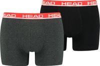 HEAD 2P boxers basic II Grey / Red - XL