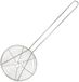 Fackelmann 0221650 keukenspin, spin, roestvrijstalen schuimspaan, schuimspaan, roestvrij staal, zilverkleurig, 14 x 41 cm