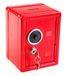 Idena 50035 - Spaarkluis, 120 x 100 x 160 mm, rood, met sleutel en mechanisch cijferslot