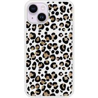 Apple iPhone 14 Leopard Verstevigd hoesje met sublimatie bedrukking