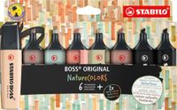 STABILO BOSS ORIGINAL NatureCOLORS Markeerstift Etui Met 8 Kleuren
