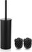 Ibenzoa® Brosse de toilette durable avec manche en acier inoxydable et système de stabilisation