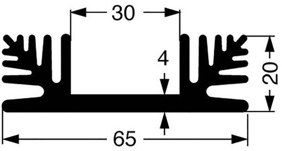 Animonda Fischer Elektronik SK 48 75 SA Koellichaam Zwart