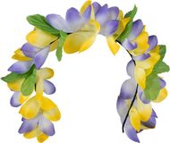 Boland Carnaval verkleed Tiara/diadeem - Tropische bloemen - dames/meisjes - Hawaii thema