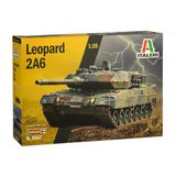 ITALERI 6567S - 1:35 Leopard 2A6, modelbouw, bouwpakket, staande modelbouw, knutselen, hobby, lijmen, plastic bouwset, detailgetrouw, ongelakt