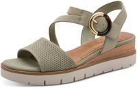 Tamaris - Dames - Plateau sandalen - Groen - Maat 39