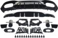 Happyment Happiq Nitronox Diffuser Set - Achterdiffuser en Uitlaatpijp - Voor Mercedes A-Klasse W177 AMG A35 Look (2018+) - Zwart