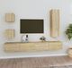 Maison Exclusive - Ensemble de meubles TV composé de 5 pièces, placage chêne Sonoma sur panneau de particules