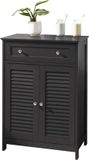 SoBuy FRG238-DG Badkamermeubel - Donkergrijs MDF Kolomkast 60cm