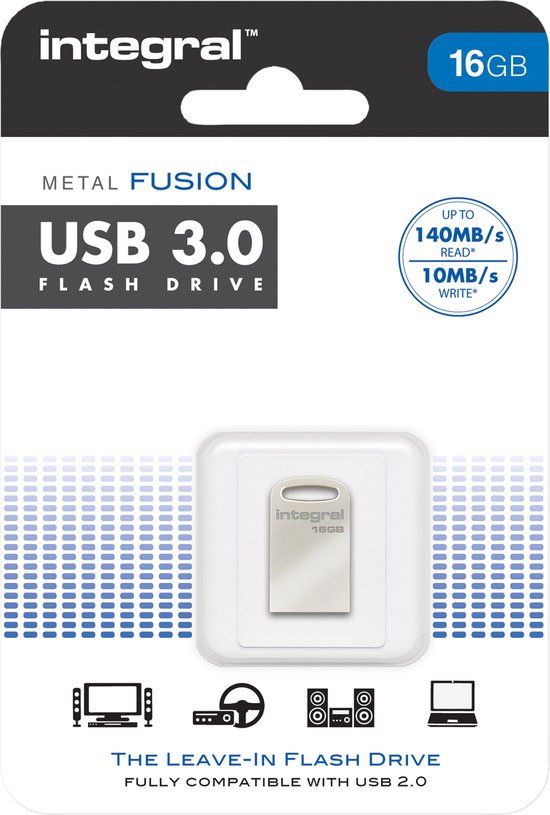 Integral Fusion 3.0 USB-stick 16 GB - Grijs