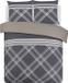 VISION home VISION William - Dekbedovertrekset - 100% Katoen - Tweepersoons - 200x200 cm - Beige/Grijs