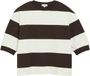 s.Oliver Sweatshirt Dames Lichtbeige Katoen Gestreept Regular Fit