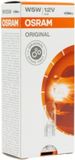 Osram 2825 12V 5W W5W Gloeilamp voor de auto (10 stuks)