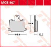 TRW MCB507 Jeu de plaquettes de frein
