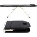 Icecat Table de massage, dossier réglable, design pliable, noir