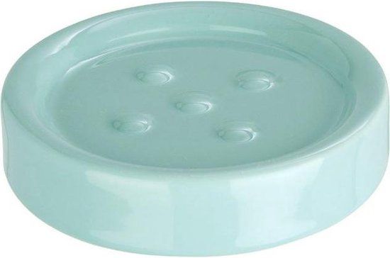 WENKO Polaris Zeepschaaltje - Pastel Groen - Porselein