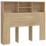VidaXL Hoofdbordkast 120x19x103,5 cm Sonoma Eikenkleurig