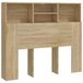 VidaXL Hoofdbordkast 120x19x103,5 cm Sonoma Eikenkleurig