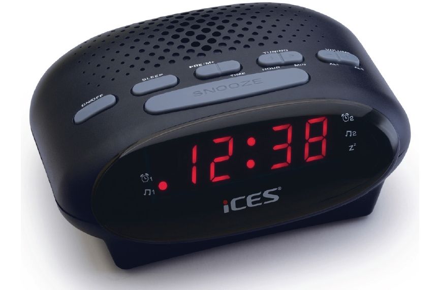 Ices Electronics Ices ICR-210 Wekkerradio - Zwart