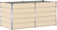 vidaXL Plantenbak Ivoor Staal 160 x 80 x 75 cm
