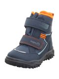 Superfit Husky Warm Gefütterte Gore-tex sneeuwlaarzen voor jongens, Blauw Oranje 8030, 36 EU