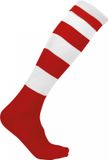Proact Chaussettes de sport rayées PA021 - Sporty Red / White - 27/30 EU