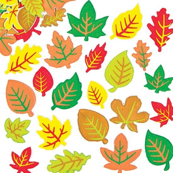 Baker Ross Foam stickers herfst bladeren - knutselspullen voor kinderen - scrapbooking verfraaiing om te maken en versieren kaarten decoraties en knutselwerkjes 180 stuks