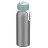 Mepal - Campus flip-up thermosfles, drinkflessen voor kinderen, roestvrij staal, 9 uur warm en 12 uur koud, BPA-vrij, 350 ml, groen (Cool mint)