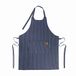 Lacor - 60080 uniseks keukenschort met eenvoudig, elegant en origineel design, afmetingen 68 x 83 cm, marineblauw