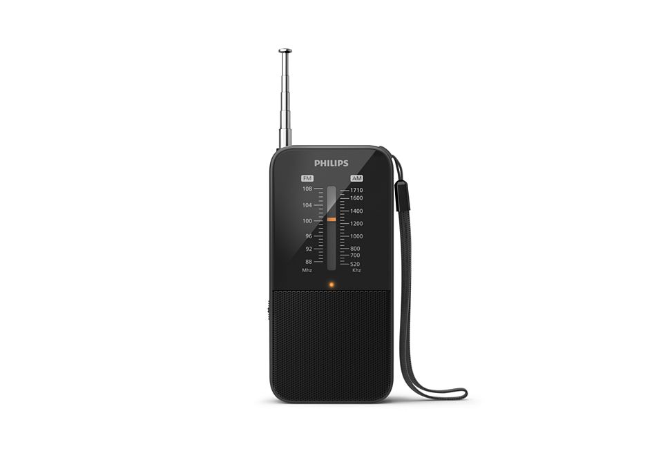 Philips TAR1509/00 Portable Analog Radio - Black
