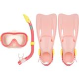 Waimea Duikset - Masker/Snorkel/Vliezen - Kinderen - Roze - Maat 31-34
