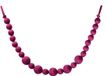 Kaemingk Decoris guirlande de Noël en velours 1,5m rose foncé