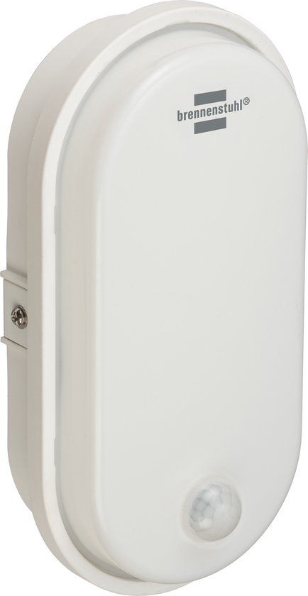 Brennenstuhl Ovale LED-lamp OL 1650 P - 15W - 1680lm - Wit - Met bewegingsmelder - IP54