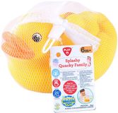 Playgo Jouet de bain Famille de canards éclaboussants 4 pièces Jaune