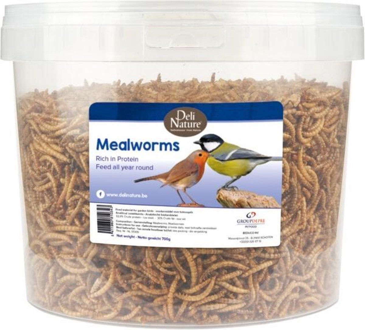 DELI NATURE Greenline Meelwormen 700 gr