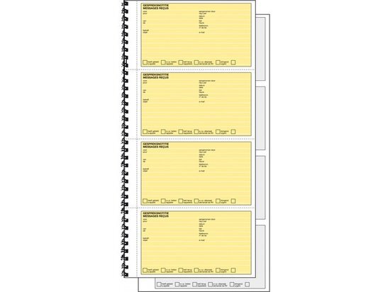 Sigel Expres terugbelboek zelfkopiërend met copystop 2 x 160 notities