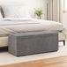 Maison Exclusive - Pouf, gris foncé, 101 x 41 x 40 cm, velours et bois travaillé