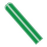 Ambiance Sticker Autokap Stripe, Sticker Racing Body Side Stripe Decal, Dak Rok Bumper Stripe Decal Vinyl, Gemodificeerde Stripe Decal Auto Decor Cactus Groen - 1 Paar 129 x 24 cm
