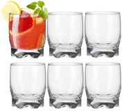 Excellent Houseware Drinkglazen Tumblers Odessa - transparant glas - 6x stuks - 245 ml