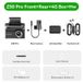 Dashcam Z50 Pro - 4K - Caméra avant et arrière - 4G - Kit de connexion pour alimentation continue - Écran IPS de 3 pouces - ADAS