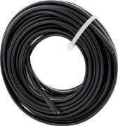 ProCable Huishoudsnoer plat - 10 meter (Zwart, 2 x 0.75 mm²)