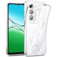 Oppo Coque pour Oppo A5 4G / 5G - housse etui silicone gel fine + film ecran - TRANSPARENT TPU