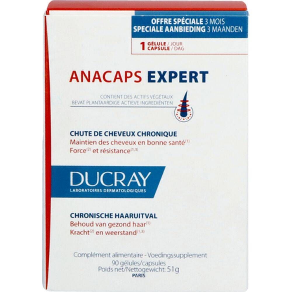 Ducray Anacaps Expert Chronische Haaruitval 90 capsules